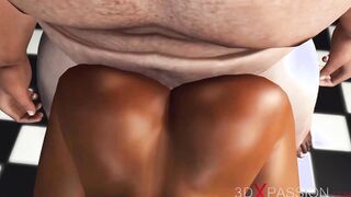 Fucking machine. goddess african into restraints and fat dirty chef