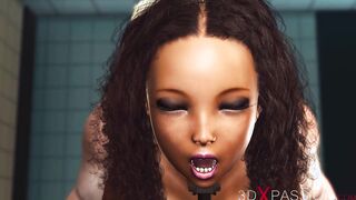 Fucking machine. goddess african into restraints and fat dirty chef
