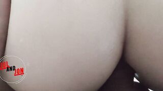 Morning hardcore anal sex. Blonde take long cock deep inside her tight booty.