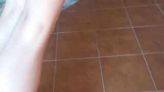 Anastasia masturbates on couch