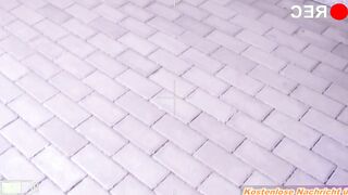 German huge breasts tattoo mom outside pick up point of view by voyeur