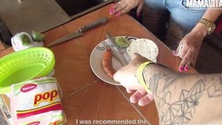 CARNEDELMERCADO - (Adriana Ramos, Alex Moreno) - Hispanic Picked Up From The Street To Camgirl Into Her First Porn Clip