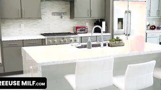 FreeUse Mom - Buxom Blonde Mom Offers Her Good Body To Their Guest To Do Whatever He Wants