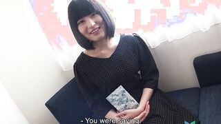 Japanese Amateur Eri Morimiya into a casting couch interview to become a JAV porn performer