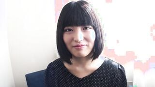Japanese Amateur Eri Morimiya into a casting couch interview to become a JAV porn performer