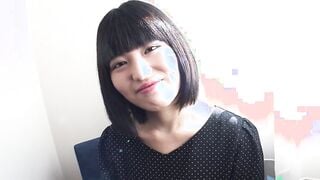 Japanese Amateur Eri Morimiya into a casting couch interview to become a JAV porn performer