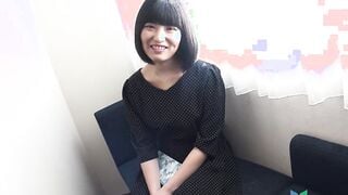 Japanese Amateur Eri Morimiya into a casting couch interview to become a JAV porn performer