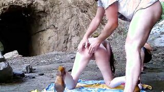 Long natural Jugs Teens Sabrina Pickup and Hard Fucked on Beach