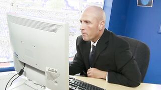 Blonde stepmom is a cum mistress and gets nailed into the office