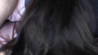 Blonde dude fingered old dark hair's snatch
