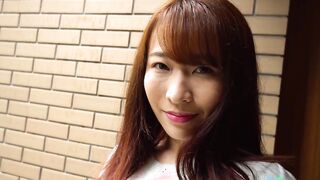 Office chick Chikako Sakurai first time on camera fucking, bald twat and nice long Japanese boobies.