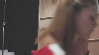 Young dark hair is blowing huge cock