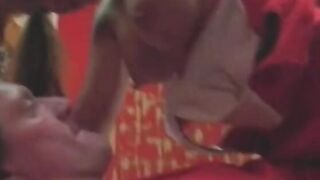 Young dark hair is blowing huge cock