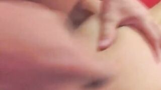 Young dark hair is blowing huge cock