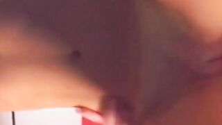 Young dark hair is blowing huge cock