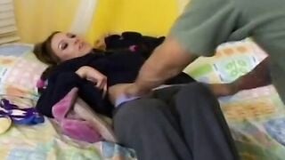 Nice snatch of young student is ready for fucking