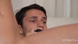 Blonde Hot Angelika Grays fucks her bf while he plays film game