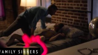 (Maya Woulfe) Is Being Disrespectful To Her Stepdad (Ryan Mclane) So He Teaches Her A Lesson - Family Sinners
