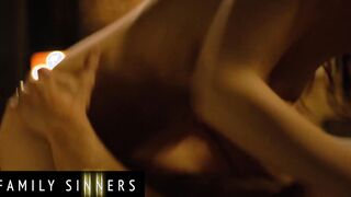 (Maya Woulfe) Is Being Disrespectful To Her Stepdad (Ryan Mclane) So He Teaches Her A Lesson - Family Sinners