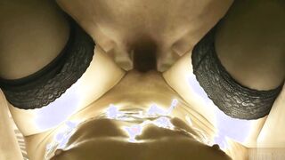 The dude poured sperm in the little snatch of his tanned lover