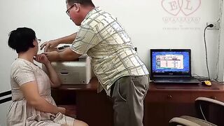 Office domination, The boss is fucking the secretary woman Stupid secretary can only nailed but not