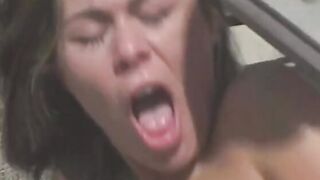 Dude gets fellatio and drills yummy dark hair with perky titted by the pool