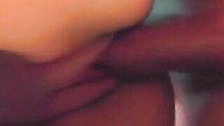 Slim Women moans while taking huge penis