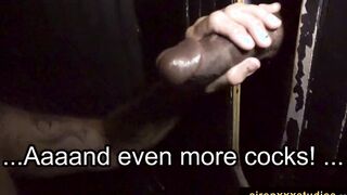 Gloryhole Milf Blows Cum From Many Dicks