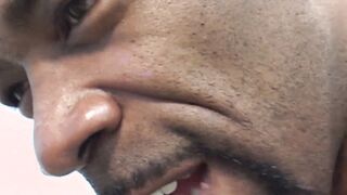 Trashy Angel Huge Gets Butt Nailed by 2 Ebony Dudes