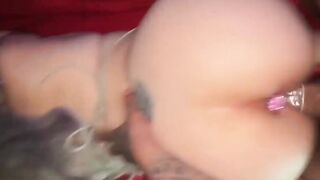 Blonde teenie takes long ebony dick