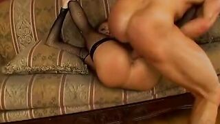 Dark Hair Beauty love to boned and suck a penis before anal fucking