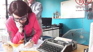Office domination Boss fucks secretary while she is on the phone. Bj inside office Web Cam Full