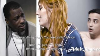 Tall professor cheats on her ebony hubby with a young scrawny schoolgirl