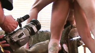 Turned On brother films slutty inked stepsister twat fucking filthy older man with huge white dick