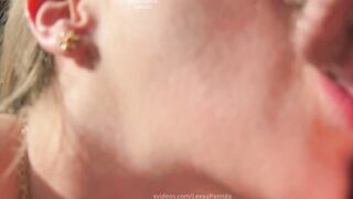 pov bj from a shy women, home scene, I cum into her mouth