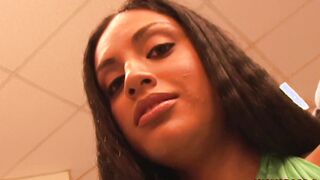 Bubble Ass Kim Gets Her Sensual Snatch Filled to the Brim