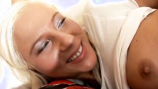 Super Sexy dyke teen shove vibrators inside each other's holes for your viewing satisfaction