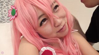 [HentaiCosplay] Gonzo into a full-body pink magical chick costume clad into God.