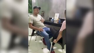 I meeting this crazy sexy bimbos and I couldn't resist showing him my huge penis