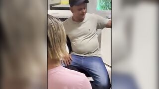 I meeting this crazy sexy bimbos and I couldn't resist showing him my huge penis