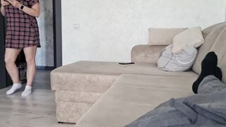 My stepsister came inside my room to read a book, my stepmother is not at home and I masturbate my penis inside front of my sister, performance her a cock, she likes it and she wants to see how i masturbate and she make hand job for me