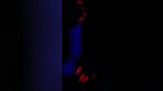 My blue friend Hand Job
