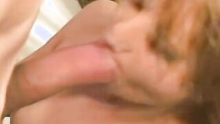 Hot young blonde blows and fucks a bro