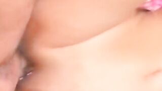 Pierced clitoris oriental skank takes dicks inside all her holes and drinks cum from a cup