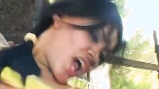White man licks a young chinese's tight vagina and fucks her raw