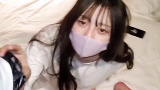 Young eastern Amateur Barely Legal Plowed by boyfriend's Friend, MFM 3Some Creampied