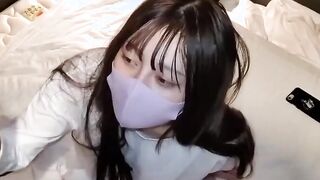 Young eastern Amateur Barely Legal Plowed by boyfriend's Friend, MFM 3Some Creampied