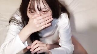 Young eastern Amateur Barely Legal Plowed by boyfriend's Friend, MFM 3Some Creampied