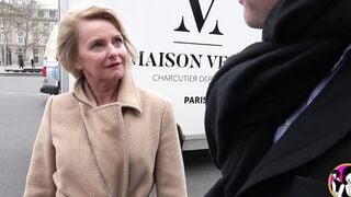 50yo blonde cougar Cynthia having a hardcore gang bang