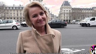 50yo blonde cougar Cynthia having a hardcore gang bang